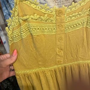 Yellow maxi dress